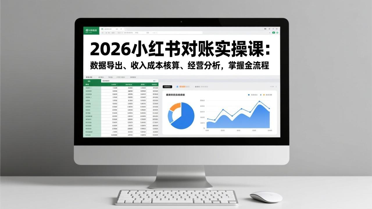 <span style='color:#ff0000'>2026小红书对账实操课：数据导出、收入成本核算、经营分析，掌握全流程</span>