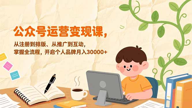<span style='color:#001aff'>公众号运营变现课，从注册到排版、从推广到互动，掌握全流程，开启个人品牌月入</span>