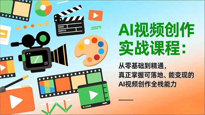 <span style='color:#a100e0'>AI视频创作实战课程：从零基础到精通，真正掌握可落地、能变现的AI视频创作全栈能力</span>