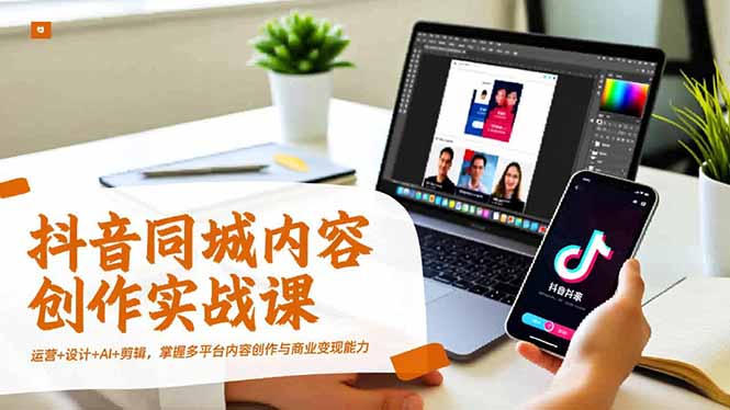 <span style='color:#a100e0'>抖音同城内容创作实战课，运营+设计+AI+剪辑，掌握多平台内容创作与商业变现能力</span>