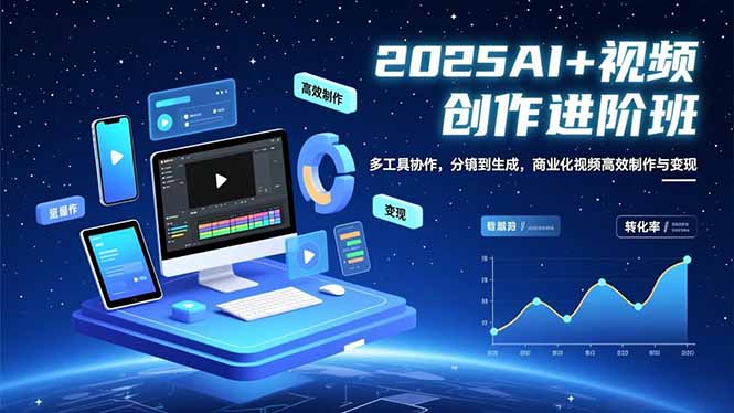 <span style='color:#bd7800'>AI+视频创作进阶班：多工具协作，分镜到生成，商业化视频高效制作与变现</span>