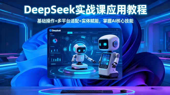 <span style='color:#078a00'>DeepSeek实战课应用教程、基础操作+多平台适配+实体赋能,掌握AI核心技能</span>