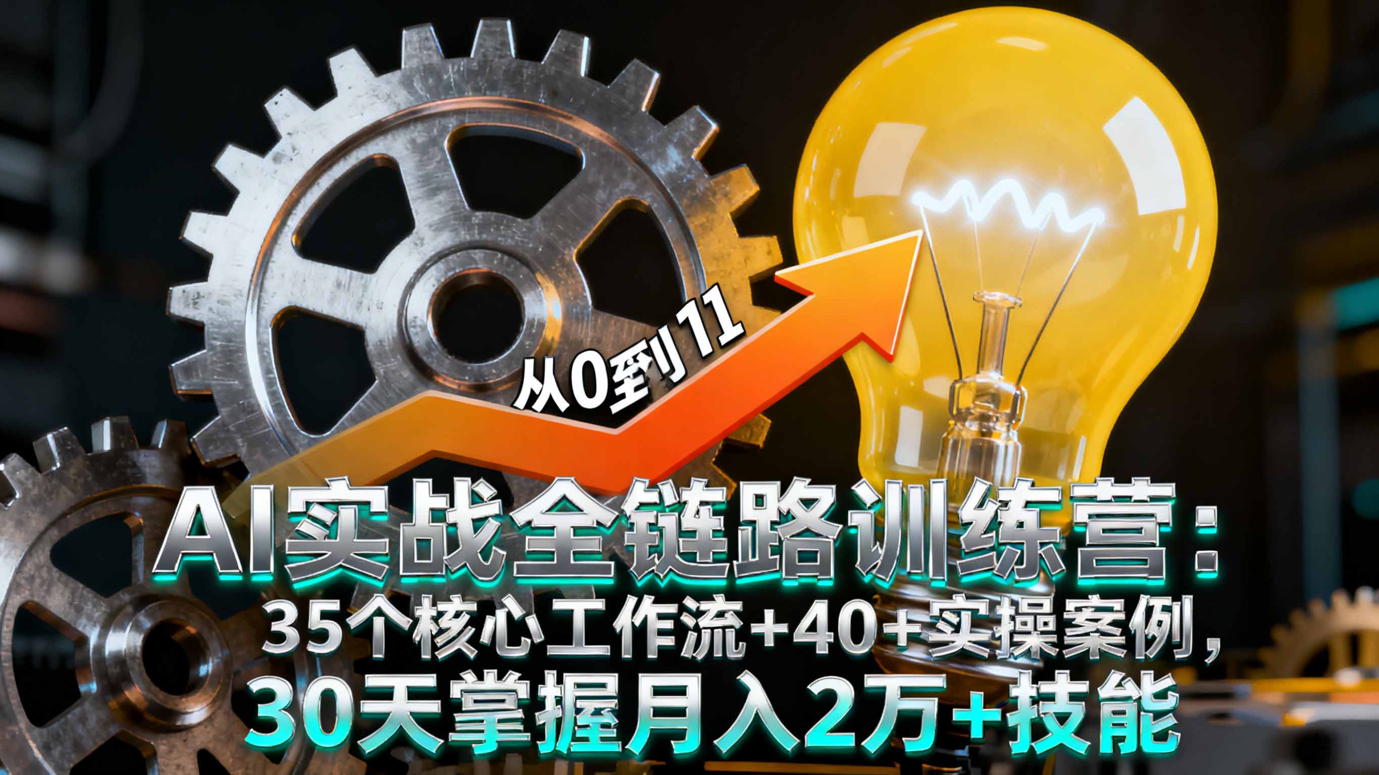 <span style='color:#bd7800'>AI实战全链路训练营:35个核心工作流+40+实操案例,30天掌握月入2万+技能</span>