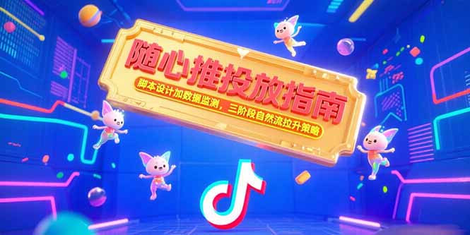<span style='color:#ff0000'>随心推投放指南,脚本设计加数据监测,三阶段自然流拉升策略</span>