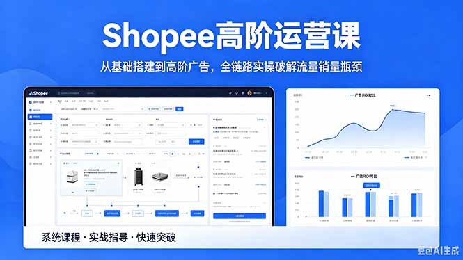 <span style='color:#bd7800'>Shopee高阶运营课-2026年5月更新,从基础搭建到高阶广告,全链路实操破解流量销量瓶颈</span>