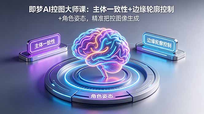<span style='color:#a100e0'>即梦AI控图大师课：主体一致性+边缘轮廓控制+角色姿态，精准把控图像生成</span>
