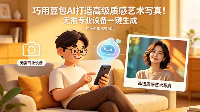 <span style='color:#bd7800'>巧用豆包AI打造高级质感艺术写真！无需专业</span>