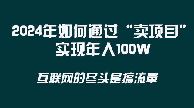 <span style='color:#078a00'>2024年如何通过“卖项目”实现</span>