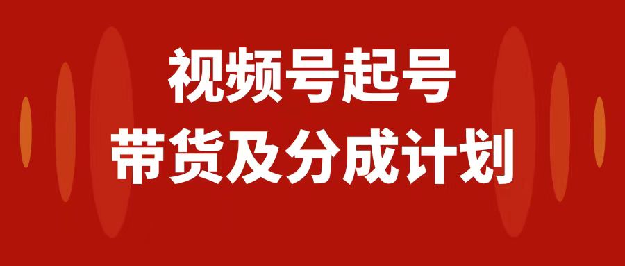 <span style='color:#078a00'>视频号快速起号，分成计划及带货，0-1起盘、运营、变现玩法</span>