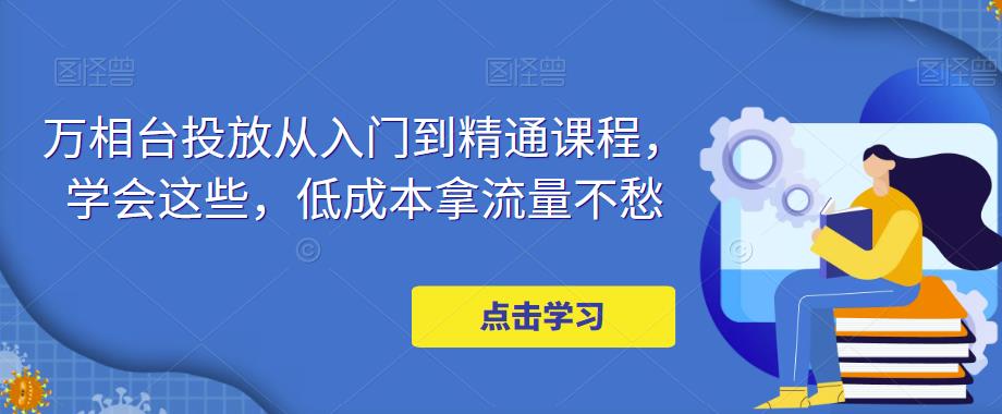 (4920期)万相台投放·新手到精通课程,学会这些,低成本拿流量不愁!