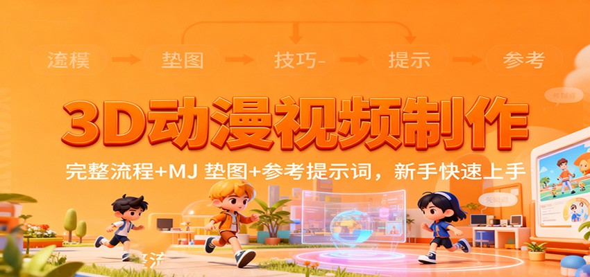 (1166期)3D动漫视频制作全流程解析:从MJ垫图基础操作到实用提示词参考,助力新手轻松入门