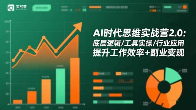 （1385期）AI时代思维实战指南：掌握核心逻辑、工具实操与行业应用，全面提升工作效能