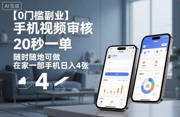 （1435期）手机视频审核任务操作指南：20秒完成一单，居家办公轻松实现稳定收入