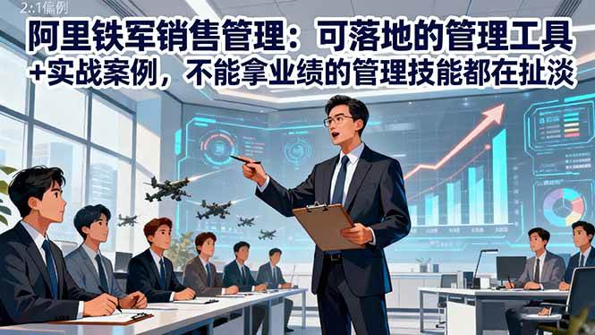 （1446期）阿里铁军销售管理实战：掌握核心管理工具与案例解析，打造高效团队提升业绩