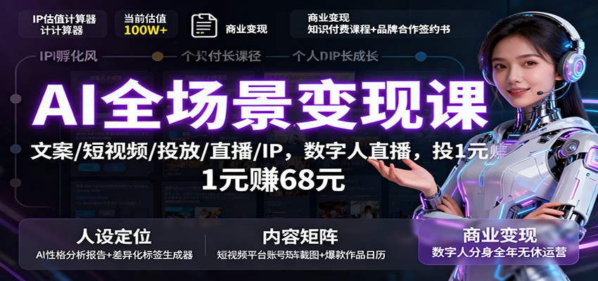 (1622期)数字人直播实战指南:文案创作与短视频运营,高效投放策略解析