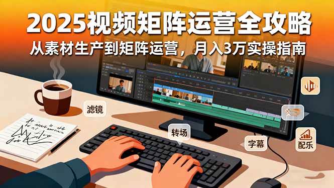 (1623期)2025短视频矩阵运营全攻略:素材高效生产方法,矩阵系统搭建指南,实操步骤详解