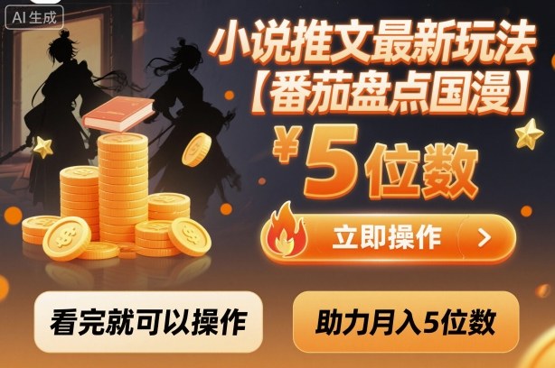 (1691期)番茄小说推文新思路:国漫盘点玩法解析,手把手教你上手操作