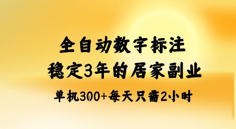 （1739期）居家数字标注副业实操指南：三年稳定蓝海项目解析，单人单机每日高效产出方案
