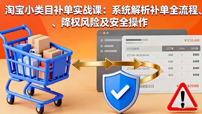 （1747期）淘宝小类目补单操作指南：解析全流程步骤、规避降权风险与安全实践方法