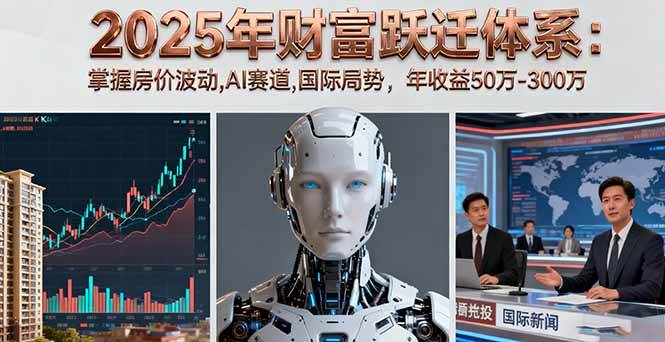 (1804期)2025年财富规划体系:把握房价趋势、AI赛道与国际动态,实现个人资产稳步提升