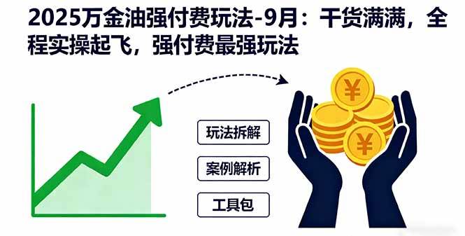 （1855期）2025年万金油强付费实战指南：九月操作全流程解析，助力商家高效增长