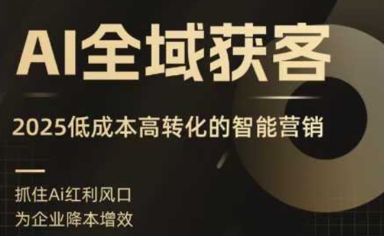 （2239期）智能营销实战指南：低成本精准获客策略，高效转化全流程解析