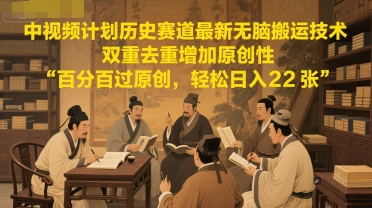 历史题材内容创作指南：双重去重技术提升原创度，助力作品顺利通过审核