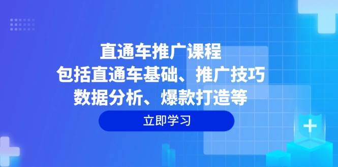 （6436期）直通车推广实战指南：基础操作详解、推广技巧精讲与爆款数据分析