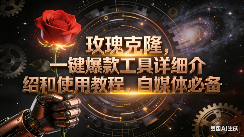 （16792期）玫瑰克隆工具，自媒体必备，一键爆款工具详细介绍和使用教程