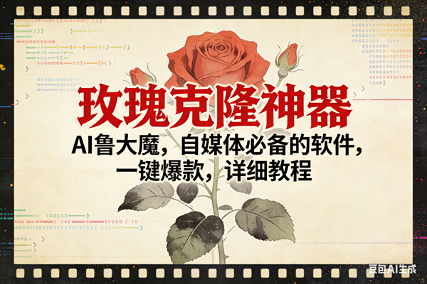 AI鲁大魔玫瑰克隆工具详解：自媒体内容创作指南与使用教程