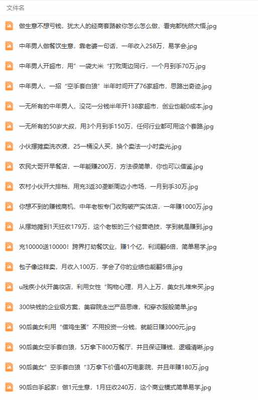 （9607期）真实有效391套商业模式，年入几十到几百万案例解析（电子书+视频+图文）（7）