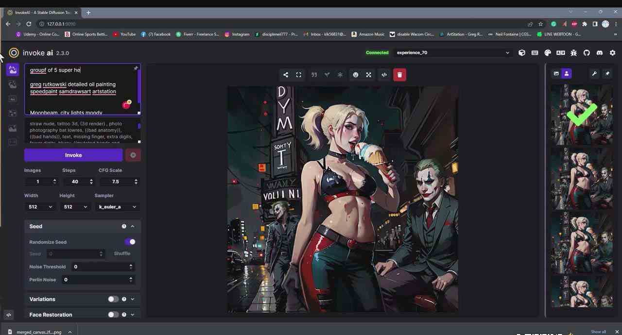 （9760期）Invoke AI 绘画教程-零基础创作可以销售的完美插图-49节-中英字幕（5）