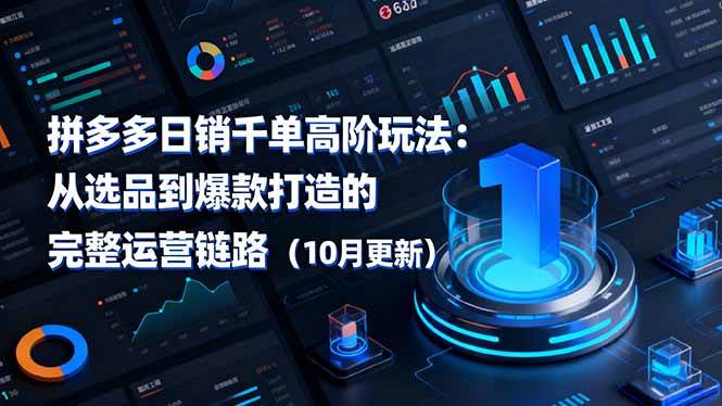 (16404期)拼多多日销千单高阶玩法:从选品到爆款打造的完整运营链路(10月更新) (16404期)拼多多日销千单高阶玩法:从选品到爆款打造的完整运营链路(10月更新)