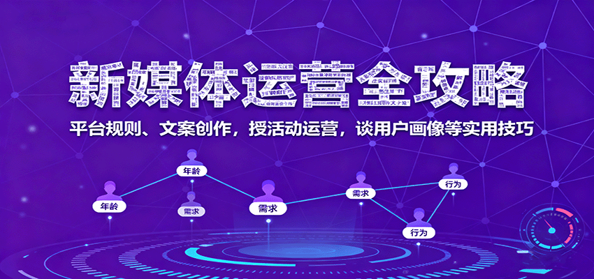 新媒体运营全攻略:平台规则、文案创作,授活动运营,谈用户画像等实用技巧 新媒体运营全攻略:平台规则、文案创作,授活动运营,谈用户画像等实用技巧