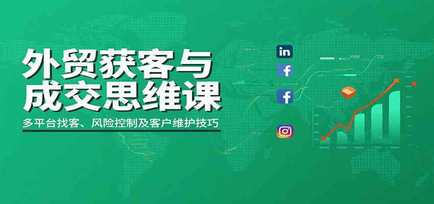 外贸获客与成交思维课:多平台找客、风险控制及客户维护技巧