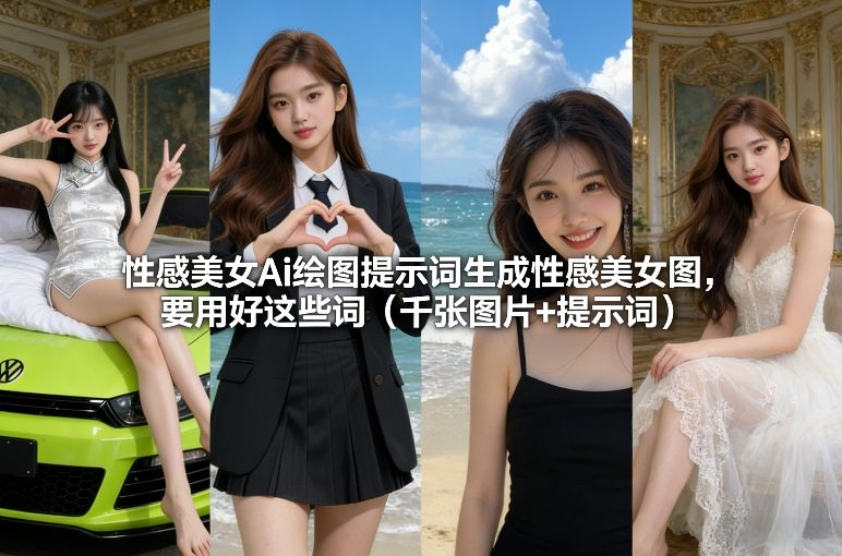 性感美女Ai绘图提示词生成性感美女图,要用好这些词(千张图片+提示词) 性感美女Ai绘图提示词生成性感美女图,要用好这些词(千张图片+提示词)