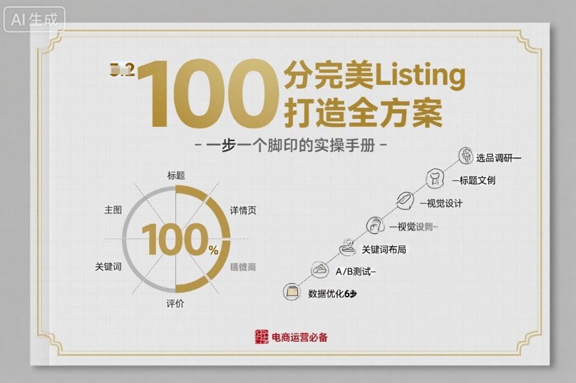 100分完美Listing打造全方案,想要完美listing必须是需要一步一个脚印的 100分完美Listing打造全方案,想要完美listing必须是需要一步一个脚印的