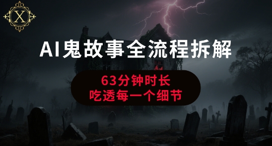 AI鬼故事创作全流程拆解、从零起步到完整生成、手把手详解核心干货