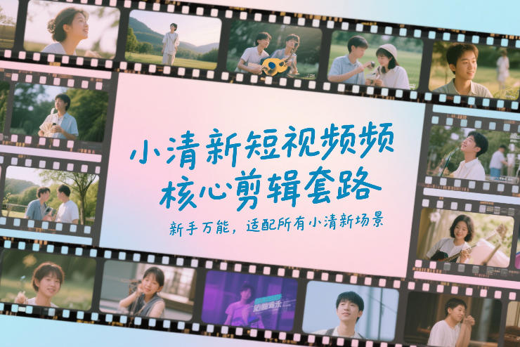 小清新短视频核心剪辑法、新手一学就会、轻松驾驭各类清新场景