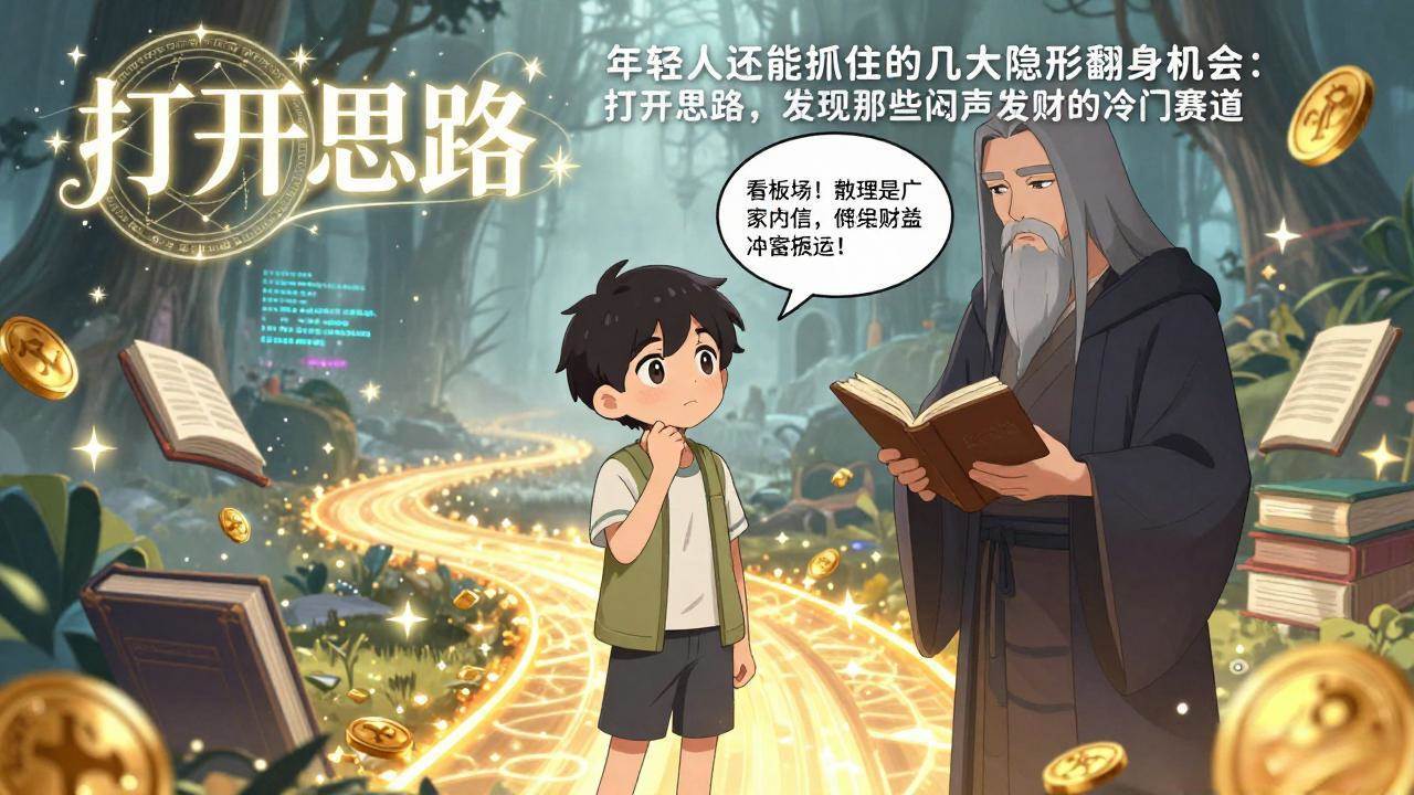 年轻人翻身指南、洞察冷门赛道、抓住隐形机遇闷声发财