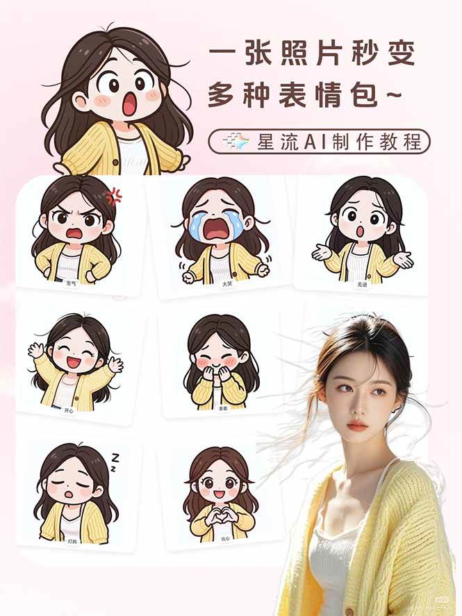 一张照片生成专属表情包、三步搞定可爱搞怪治愈风、斗图聊天告别四处存图（2）