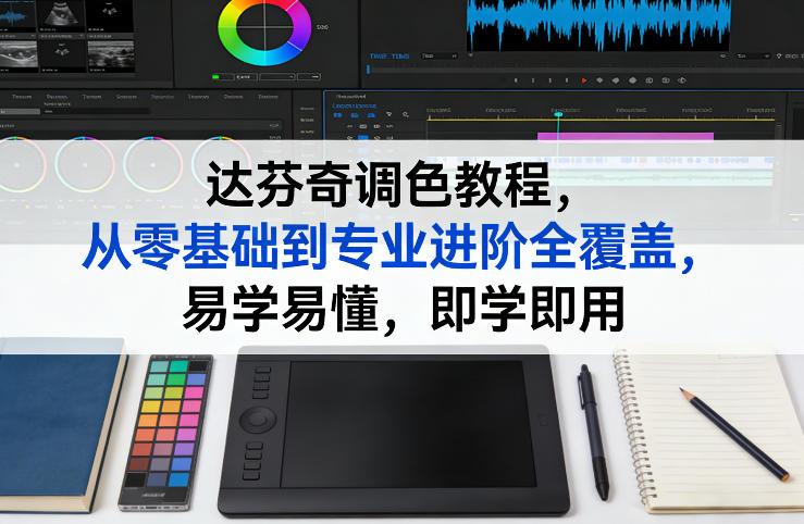 达芬奇调色零基础入门、系统进阶专业技法、实战应用即学即用
