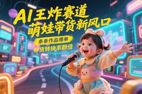 AI赛道新风口、萌娃带货爆单秘籍、转化率翻倍逻辑拆解