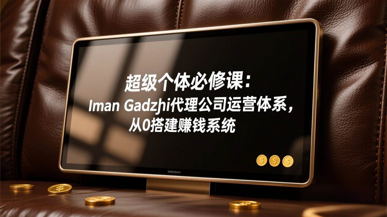 Iman Gadzhi代理运营体系、从零搭建赚钱系统、超级个体必修课