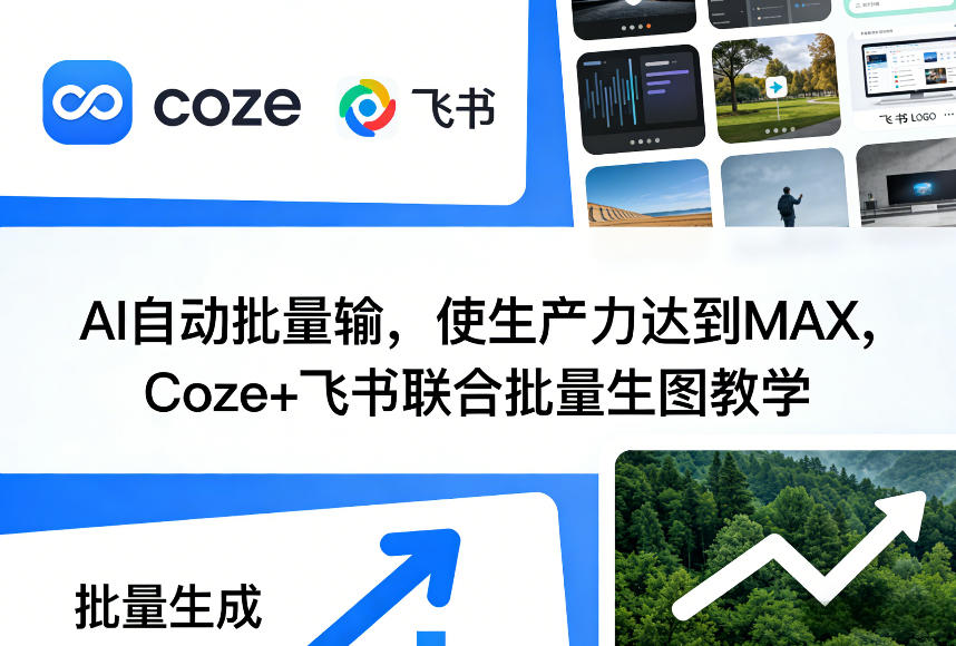 AI驱动批量生图、Coze飞书联合教学、生产力极限提升指南
