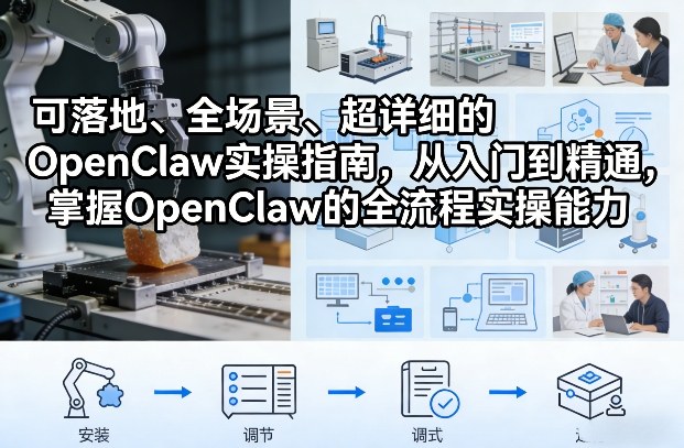 从入门到精通、全场景实操、掌握OpenClaw落地全流程
