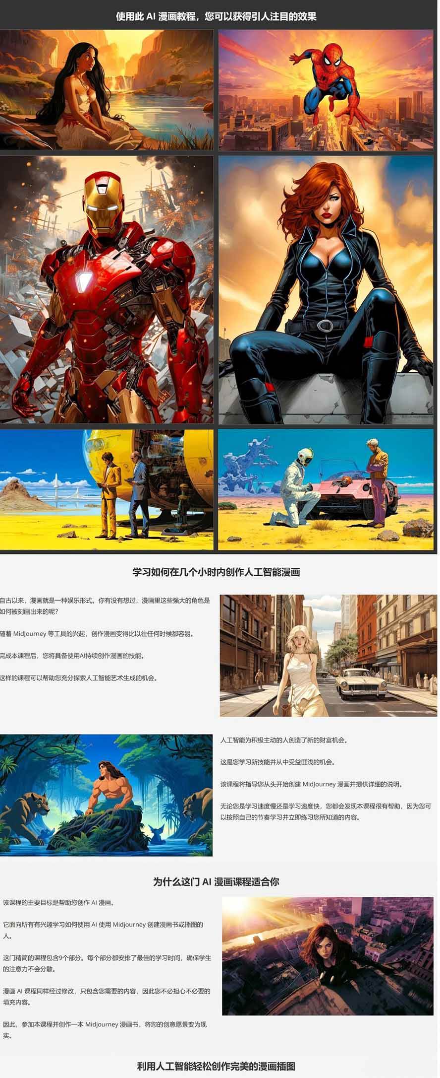 （17299期）Midjourney AI漫画创作课，脚本构思、人物设计、排版合成，零基础创作完整漫画或系列插画（9）