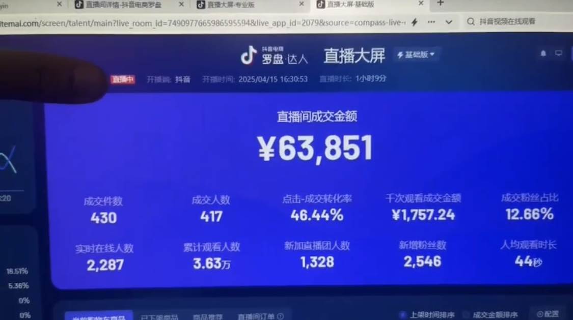 （14509期）抖音破价直播，靠不露脸读稿子， 日入多张，100%起号（3）