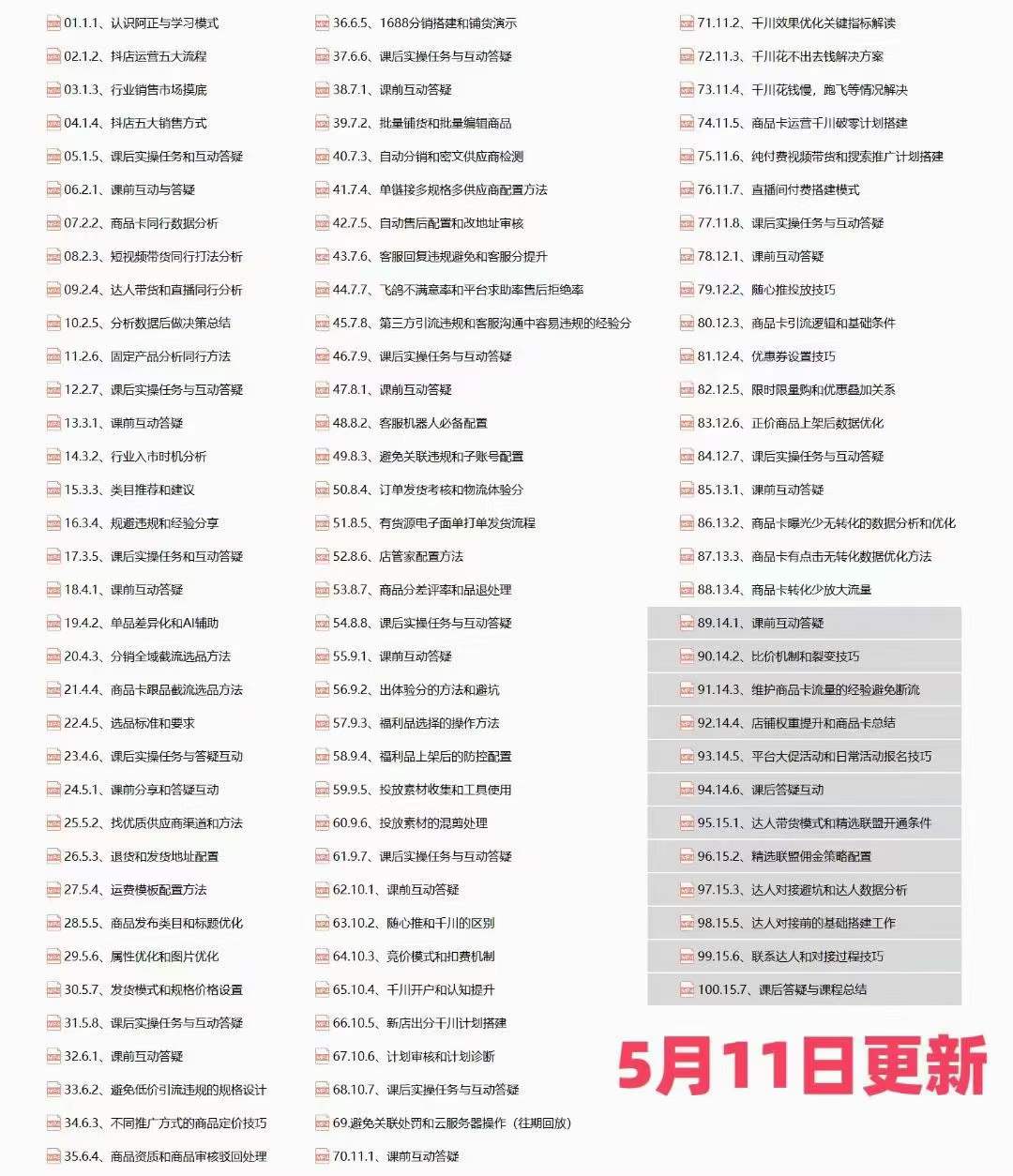 （10625期）抖店·第27期特训营 体验分拉升/商品卡引流/投流效果优化/精选联盟引流/等（2）