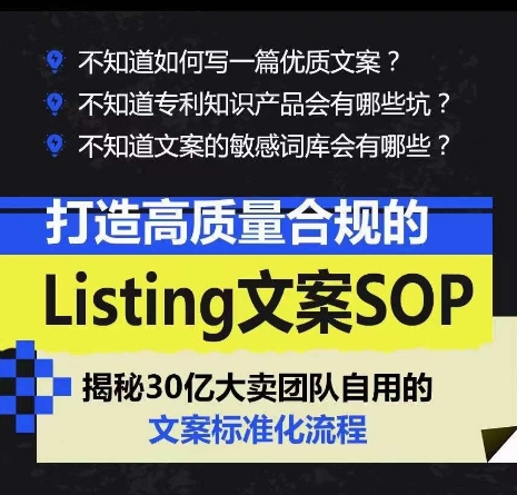 （10585期）打造高质量合规Listing文案SOP，亿级大卖家自用的文案标准化流程（2）